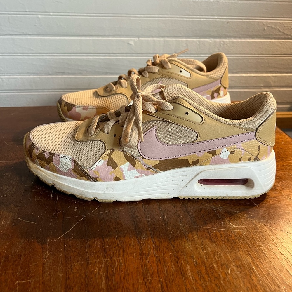 Nike Air pink and brown sneakers
